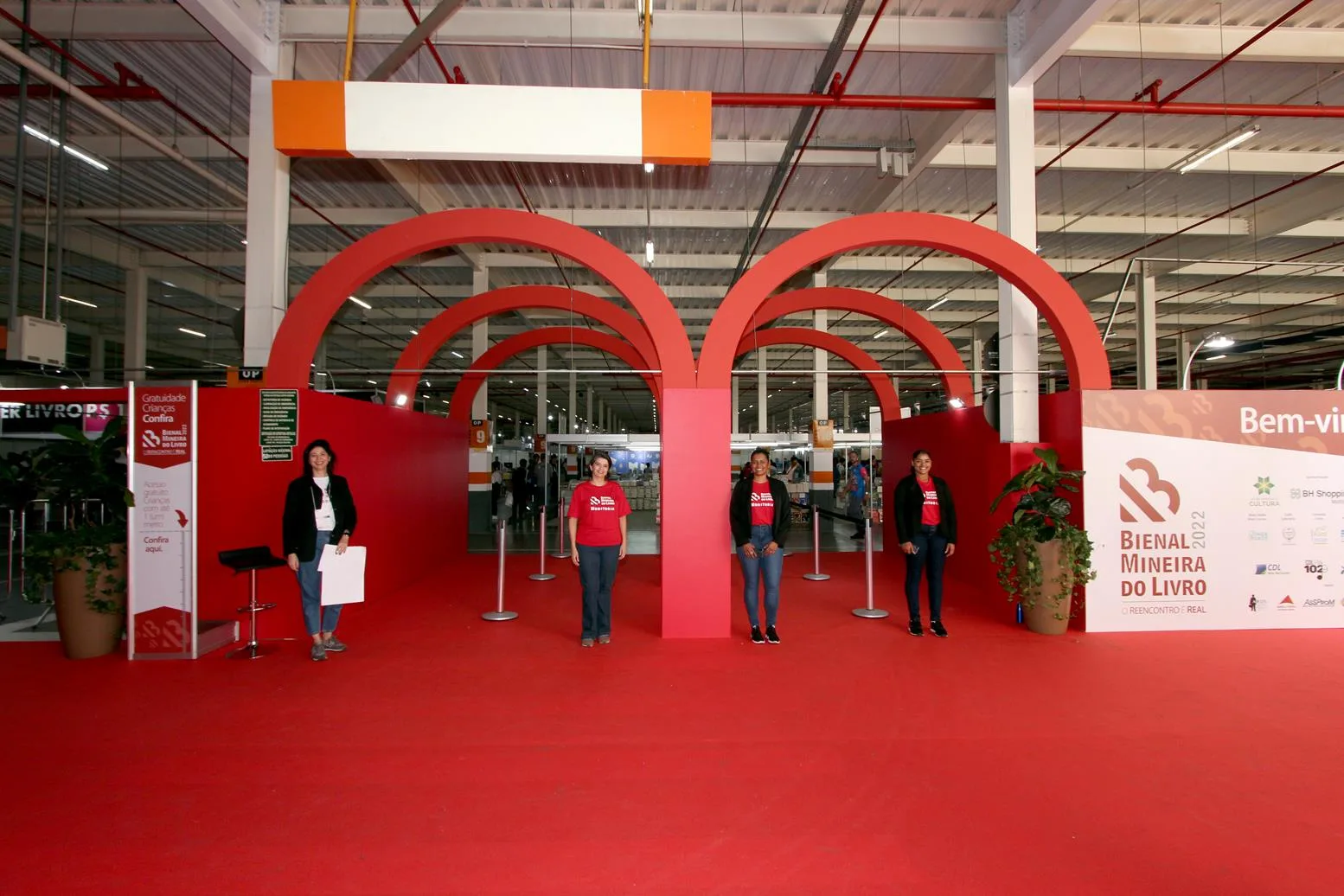 Palco de eventos culturais produzidos pela Asas Produções